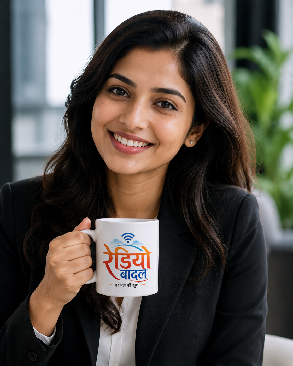 Radio Badal Printed Ceramic Coffee Mug | Official Fan Merchandise | 330 ml White Mug