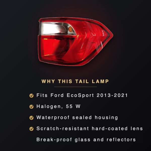Ford EcoSport Tail Lamp (2013-2021) – view 3