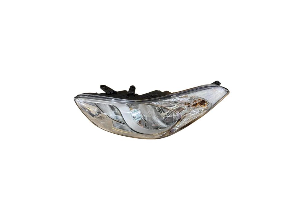 Hyundai Elantra 2012-2016 headlight assembly, clear halogen headlamp, OEM-fit replacement