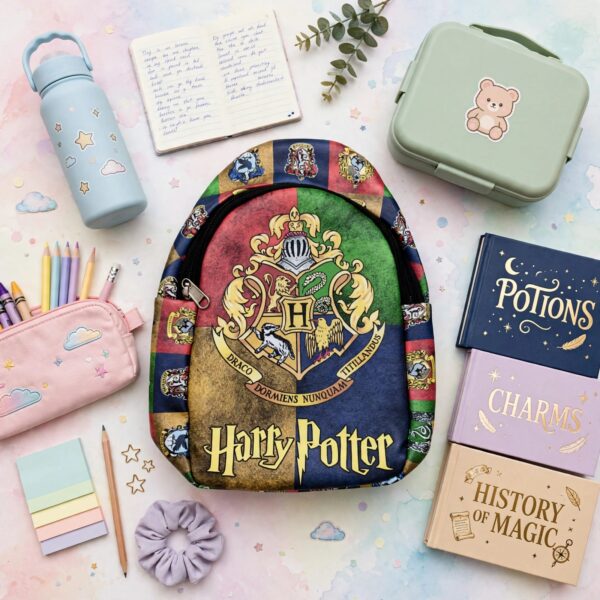 Hogwarts Crest Printed Backpack – view 4