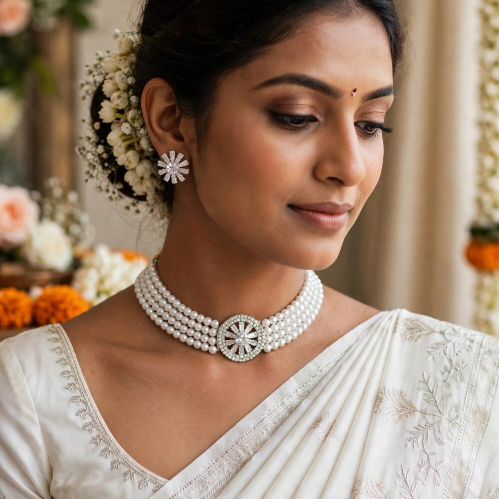 Pearl Necklace Set for Women – view 2