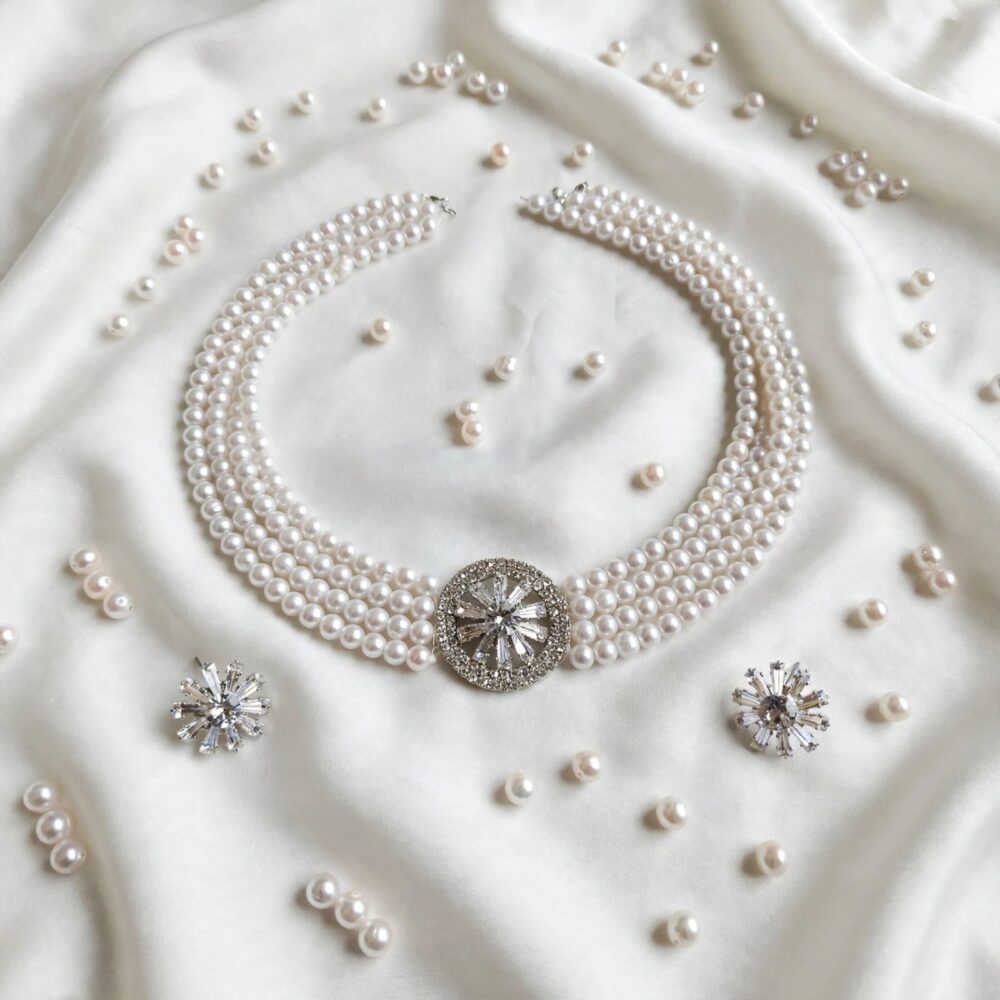 Pearl Necklace Set for Women – view 5