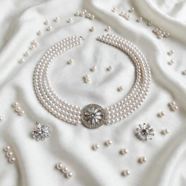 Pearl Necklace Set for Women – view 5