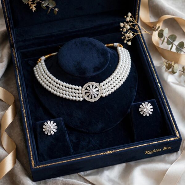 Pearl Necklace Set for Women – view 4