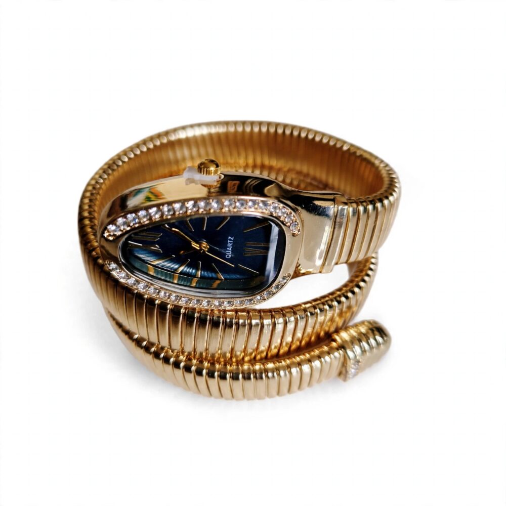 Golden Snake Bracelet Watch for Women