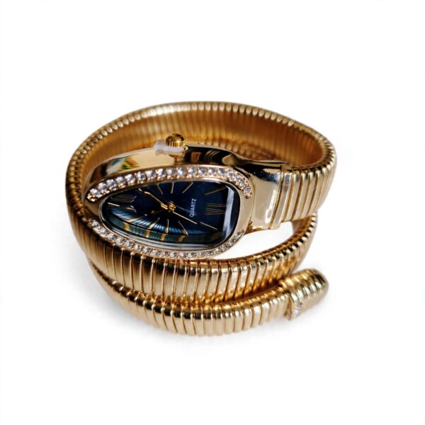 Golden Snake Bracelet Watch for Women