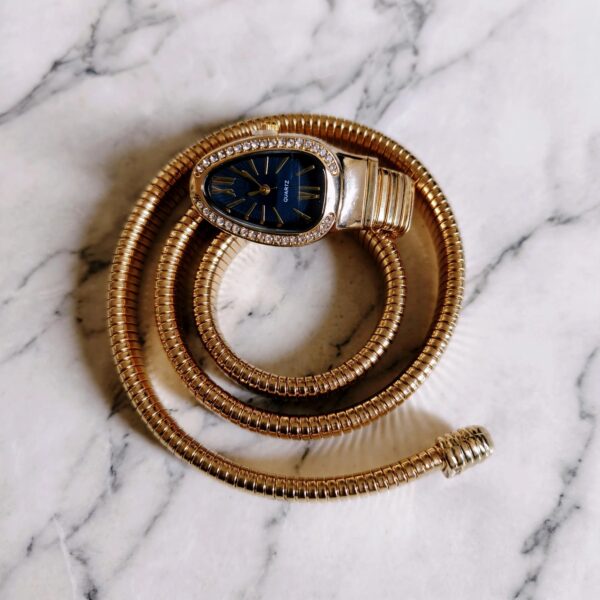 Golden Snake Bracelet Watch for Women – view 4
