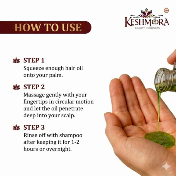 How to use Keshmora Herbal Hair Oil
