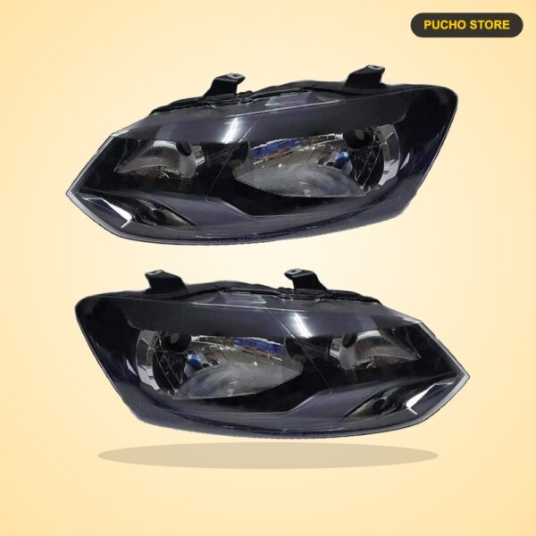 Volkswagen Polo / Ameo / Vento Headlight Assembly - Black Housing